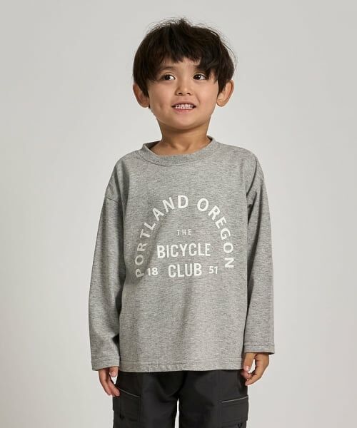 b・ROOM / ビールーム Tシャツ | 【防汚・速乾・型崩れしない】【ムテキT】選べる４パターン８色プリントTシャツ（トップ グレー）