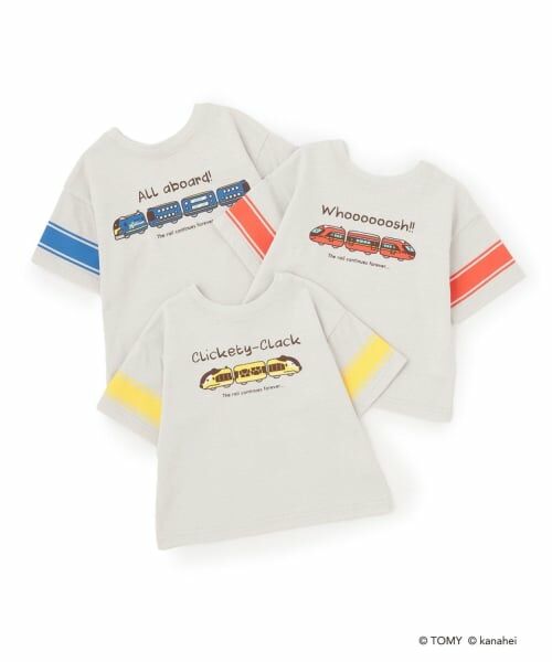 b・ROOM / ビールーム Tシャツ | 【あつまれ！プラレールズ】【どちらが前でもOK】シャリョーズ/アソートプリントTシャツ | 詳細1