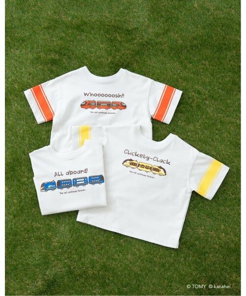 b・ROOM / ビールーム Tシャツ | 【あつまれ！プラレールズ】【どちらが前でもOK】シャリョーズ/アソートプリントTシャツ | 詳細17