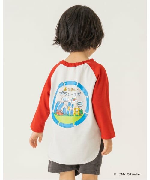b・ROOM / ビールーム Tシャツ | 【あつまれ！プラレールズ】レールズ・ジョーケーズ/ワンポイントラグランTシャツ | 詳細11