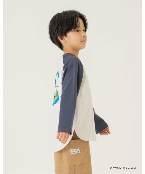 b・ROOM / ビールーム Tシャツ | 【あつまれ！プラレールズ】レールズ・ジョーケーズ/ワンポイントラグランTシャツ | 詳細13