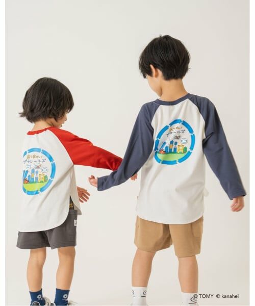 b・ROOM / ビールーム Tシャツ | 【あつまれ！プラレールズ】レールズ・ジョーケーズ/ワンポイントラグランTシャツ | 詳細16
