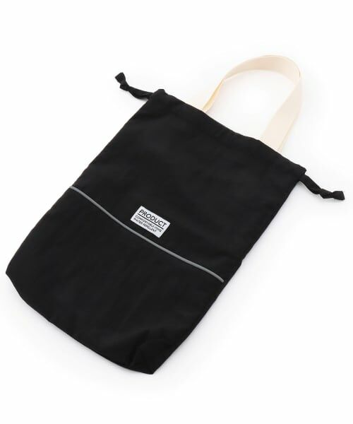 b・ROOM / ビールーム トートバッグ | 【スクール対応】【撥水・防汚・耐久・UV】シューズバッグ(反射シート付き)（黒）