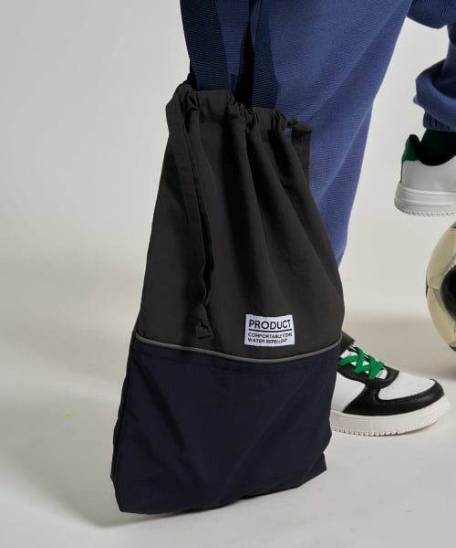 b・ROOM / ビールーム トートバッグ | 【スクール対応】【撥水・防汚・耐久・UV】シューズバッグ(反射シート付き)（チャコール）