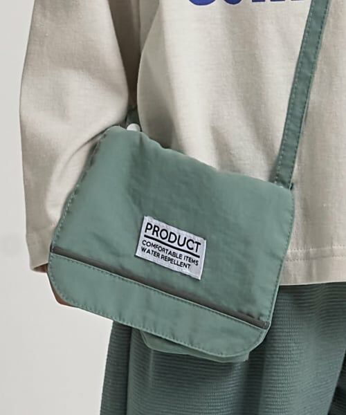 b・ROOM / ビールーム ショルダーバッグ | 【スクール対応】【撥水・防汚・耐久・UV】移動ポケット(反射シート付き)（カーキ）