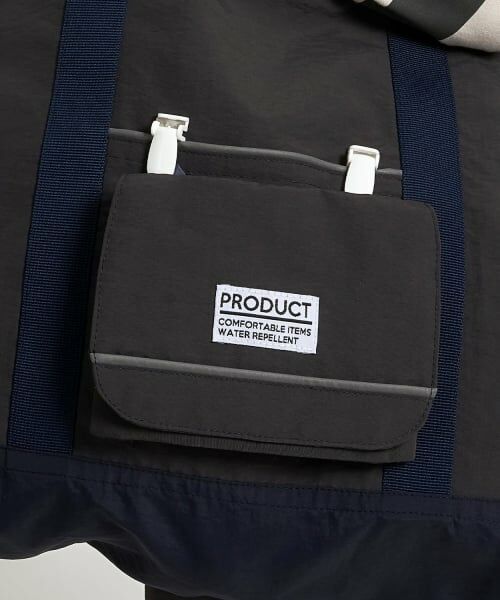 b・ROOM / ビールーム ショルダーバッグ | 【スクール対応】【撥水・防汚・耐久・UV】移動ポケット(反射シート付き)（チャコール）