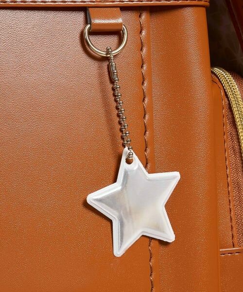 b・ROOM / ビールーム キーホルダー・ストラップ | 【通園通学】【安心】スター反射チャーム（オフ ホワイト）