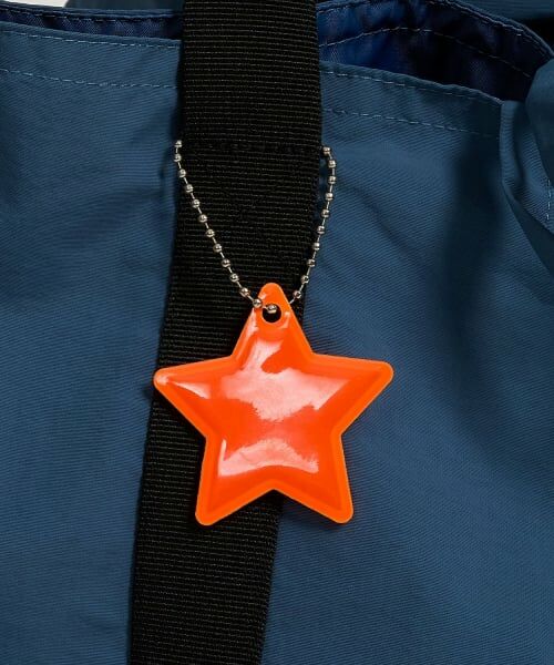 b・ROOM / ビールーム キーホルダー・ストラップ | 【通園通学】【安心】スター反射チャーム（オレンジ）
