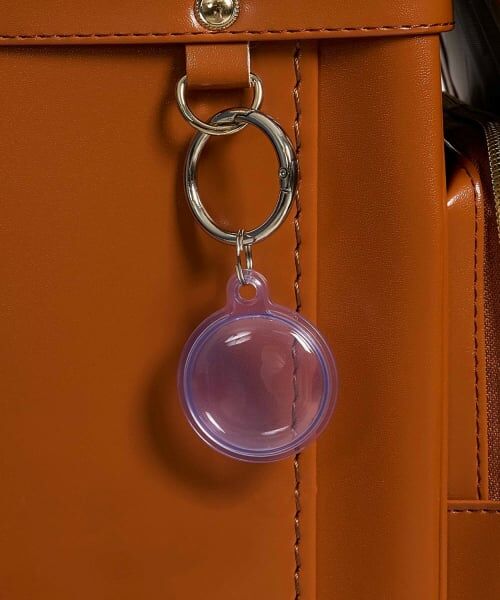 b・ROOM / ビールーム キーホルダー・ストラップ | 【通園通学】【安心】スマートタグケースチャーム（ラベンダー）