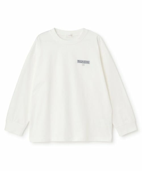 b・ROOM / ビールーム Tシャツ | 【綿100％】【スクール対応】名札付けループ付き長袖Tシャツ | 詳細1