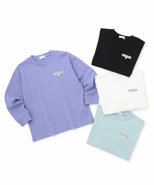 b・ROOM / ビールーム Tシャツ | 【綿100％】【スクール対応】名札付けループ付き長袖Tシャツ | 詳細10