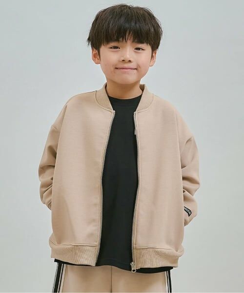 b・ROOM / ビールーム ブルゾン | 【セットアップ対応・スクール対応】さらっと羽織れるブルゾン(グレージュ)