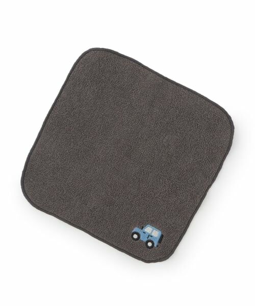 b・ROOM / ビールーム ハンカチ | ハンドタオル(19×19cm）（チャコール）