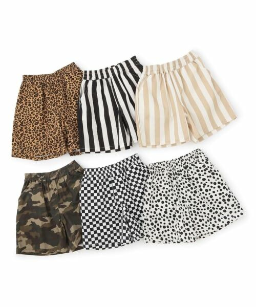 b・ROOM / ビールーム ショート・ハーフ・半端丈パンツ | 【ストレッチで動きやすい】アソート総柄４分丈パンツ | 詳細13