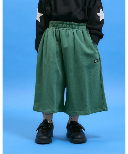 b・ROOM / ビールーム その他パンツ | 8分丈ワイドスウェットパンツ【MNCM】(カーキ)
