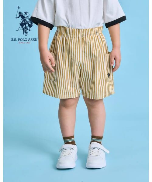 b・ROOM / ビールーム ショート・ハーフ・半端丈パンツ | 【U.S. POLO ASSN.】【セットアップ可】４分丈パンツ（シナモン）