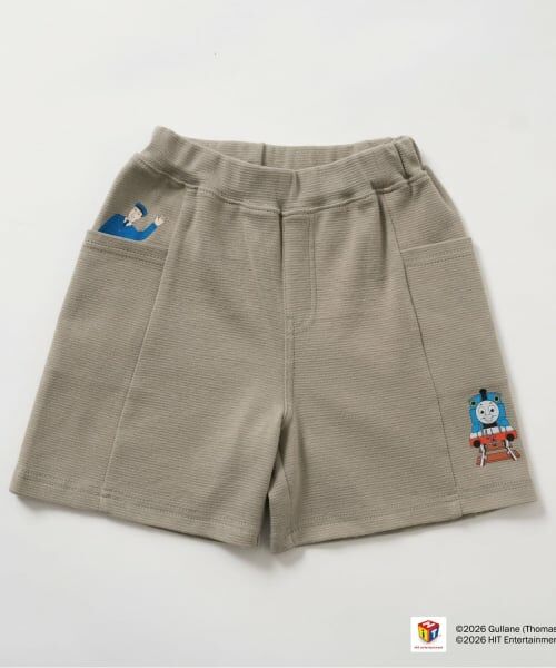 b・ROOM / ビールーム ショート・ハーフ・半端丈パンツ | 【きかんしゃトーマス】トーマスワンポイントハーフパンツ | 詳細1