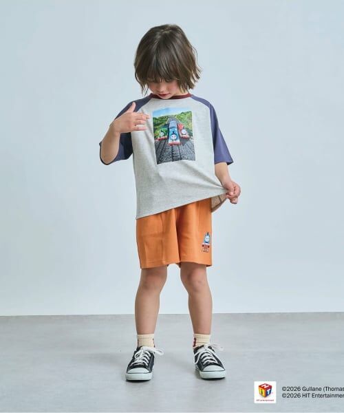 b・ROOM / ビールーム ショート・ハーフ・半端丈パンツ | 【きかんしゃトーマス】トーマスワンポイントハーフパンツ | 詳細18