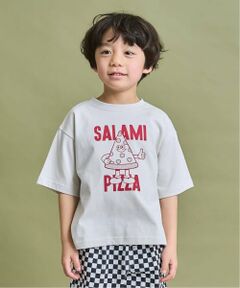 b・ROOM / ビールーム Tシャツ | 【防汚・速乾・型崩れしない】ジャンクフードアソートプリントTシャツ