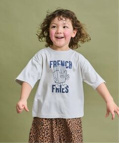 b・ROOM / ビールーム Tシャツ | 【防汚・速乾・型崩れしない】ジャンクフードアソートプリントTシャツ