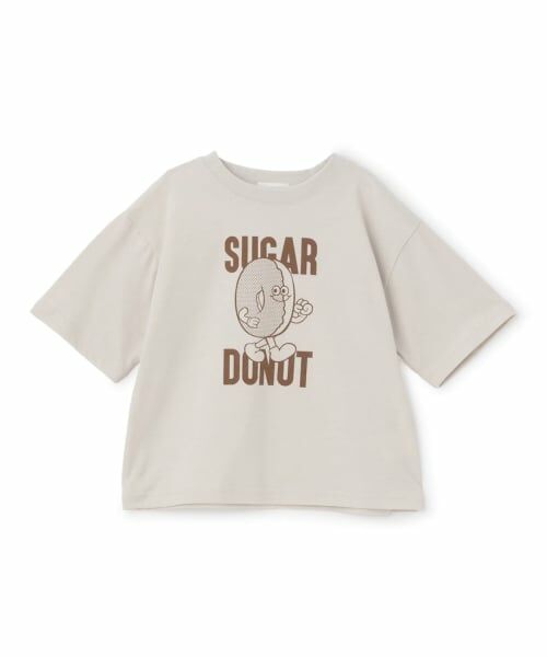 b・ROOM / ビールーム Tシャツ | 【防汚・速乾・型崩れしない】ジャンクフードアソートプリントTシャツ | 詳細1