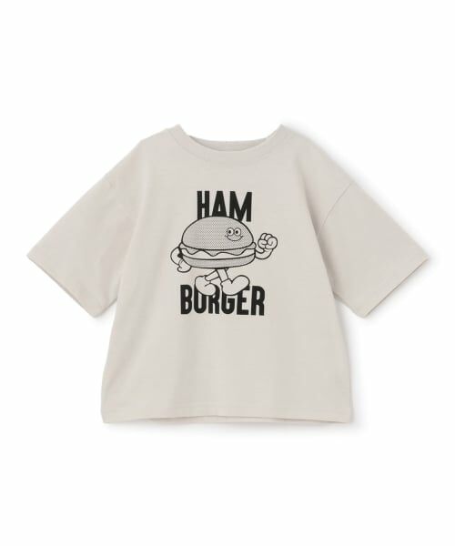 b・ROOM / ビールーム Tシャツ | 【防汚・速乾・型崩れしない】ジャンクフードアソートプリントTシャツ | 詳細3