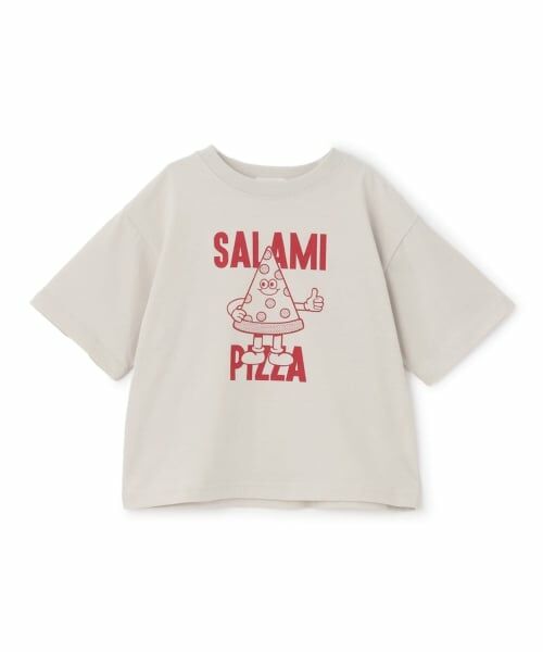 b・ROOM / ビールーム Tシャツ | 【防汚・速乾・型崩れしない】ジャンクフードアソートプリントTシャツ | 詳細4