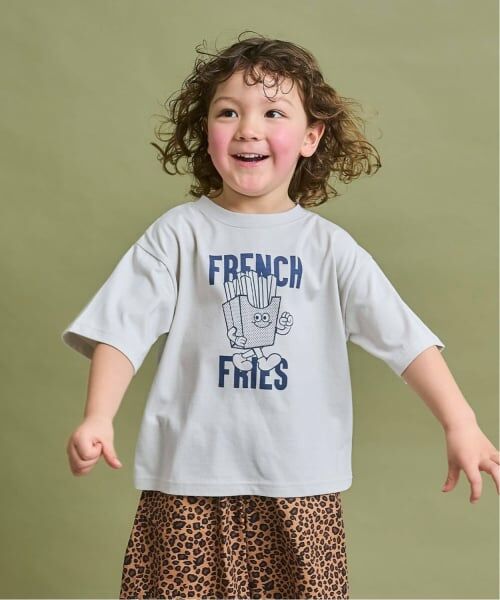 b・ROOM / ビールーム Tシャツ | 【防汚・速乾・型崩れしない】ジャンクフードアソートプリントTシャツ（紺）