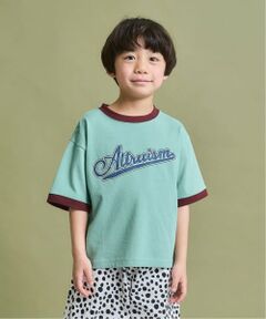 b・ROOM / ビールーム Tシャツ | 【防汚・速乾・型崩れしない】カスレロゴプリントリンガーTシャツ