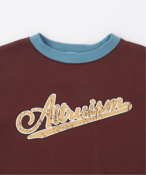 b・ROOM / ビールーム Tシャツ | 【防汚・速乾・型崩れしない】カスレロゴプリントリンガーTシャツ | 詳細6