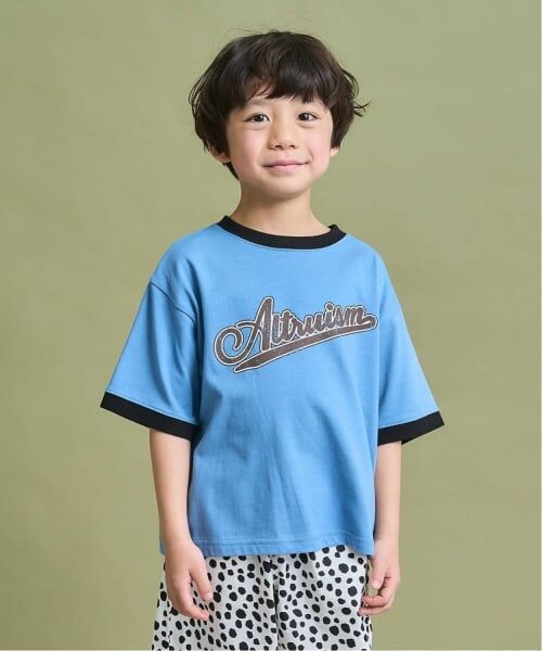 b・ROOM / ビールーム Tシャツ | 【防汚・速乾・型崩れしない】カスレロゴプリントリンガーTシャツ（ターコ）