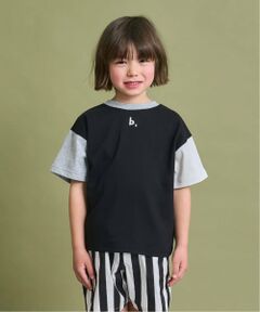 b・ROOM / ビールーム Tシャツ | 【防汚・速乾・型崩れしない】【どちらが前でもOK】テトラード配色Tシャツ