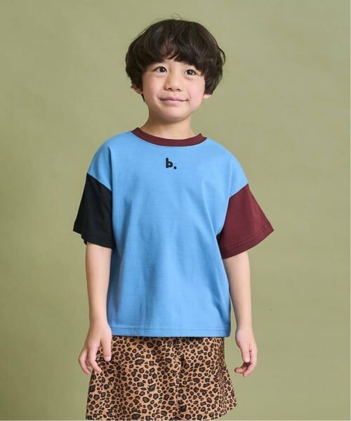 b・ROOM / ビールーム Tシャツ | 【防汚・速乾・型崩れしない】【どちらが前でもOK】テトラード配色Tシャツ（ターコ）