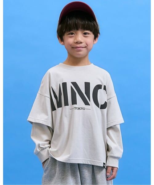 b・ROOM / ビールーム Tシャツ | 【防汚・速乾・型崩れしない】フェイクレイヤードTシャツ【MNCM】（アイボリー）