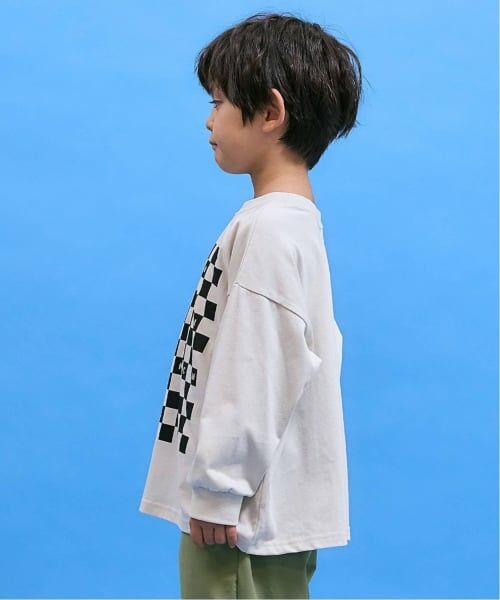 b・ROOM / ビールーム Tシャツ | 【防汚・速乾・型崩れしない】【どちらが前でもOK】チェッカーフラッグプリントTシャツ【MNCM】 | 詳細15