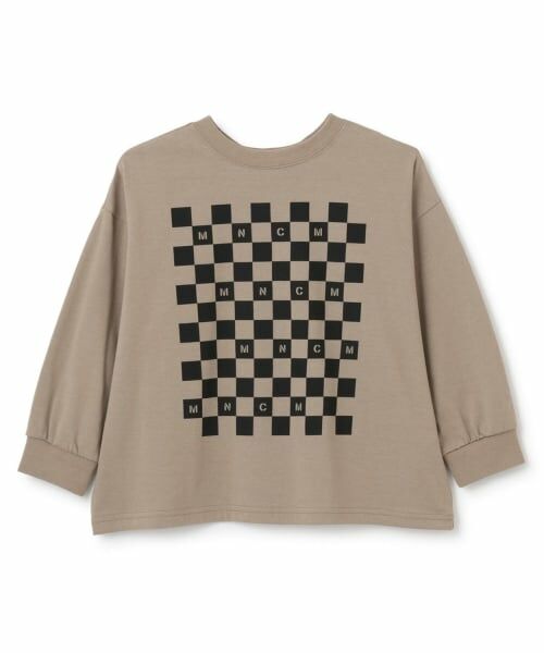 b・ROOM / ビールーム Tシャツ | 【防汚・速乾・型崩れしない】【どちらが前でもOK】チェッカーフラッグプリントTシャツ【MNCM】 | 詳細2