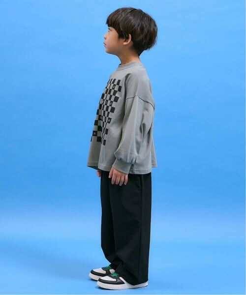 b・ROOM / ビールーム Tシャツ | 【防汚・速乾・型崩れしない】【どちらが前でもOK】チェッカーフラッグプリントTシャツ【MNCM】 | 詳細24