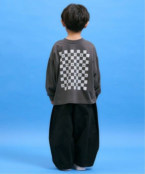 b・ROOM / ビールーム Tシャツ | 【防汚・速乾・型崩れしない】【どちらが前でもOK】チェッカーフラッグプリントTシャツ【MNCM】 | 詳細26