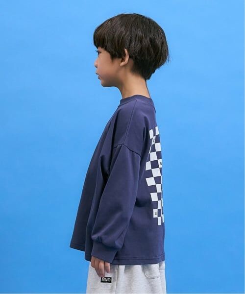 b・ROOM / ビールーム Tシャツ | 【防汚・速乾・型崩れしない】【どちらが前でもOK】チェッカーフラッグプリントTシャツ【MNCM】 | 詳細29