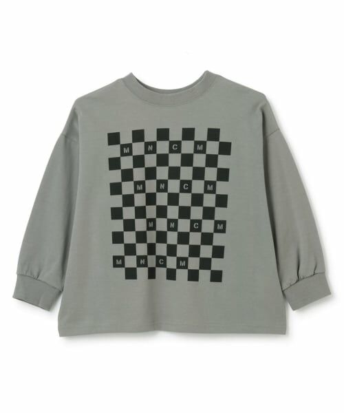 b・ROOM / ビールーム Tシャツ | 【防汚・速乾・型崩れしない】【どちらが前でもOK】チェッカーフラッグプリントTシャツ【MNCM】 | 詳細5