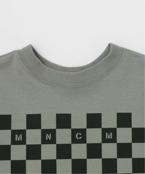 b・ROOM / ビールーム Tシャツ | 【防汚・速乾・型崩れしない】【どちらが前でもOK】チェッカーフラッグプリントTシャツ【MNCM】 | 詳細7