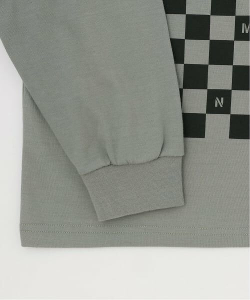 b・ROOM / ビールーム Tシャツ | 【防汚・速乾・型崩れしない】【どちらが前でもOK】チェッカーフラッグプリントTシャツ【MNCM】 | 詳細9