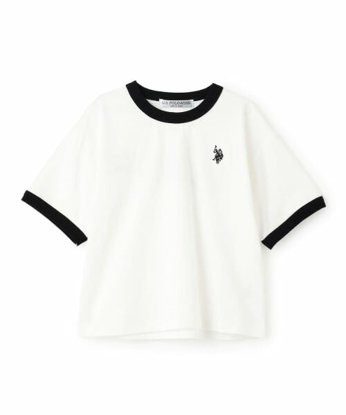 b・ROOM / ビールーム Tシャツ | 【U.S. POLO ASSN.】ワイドシルエットリンガーTシャツ | 詳細1