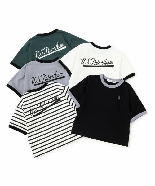 b・ROOM / ビールーム Tシャツ | 【U.S. POLO ASSN.】ワイドシルエットリンガーTシャツ | 詳細12