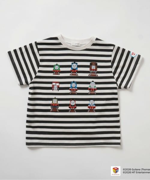 b・ROOM / ビールーム Tシャツ | 【きかんしゃトーマス】トーマスアンドフレンズ集合半袖Tシャツ | 詳細3