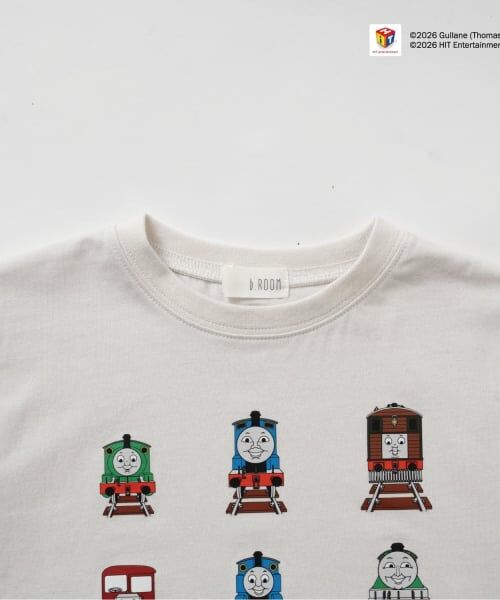 b・ROOM / ビールーム Tシャツ | 【きかんしゃトーマス】トーマスアンドフレンズ集合半袖Tシャツ | 詳細7