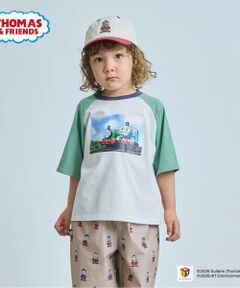 b・ROOM / ビールーム Tシャツ | 【きかんしゃトーマス】ラグラン半袖Tシャツ