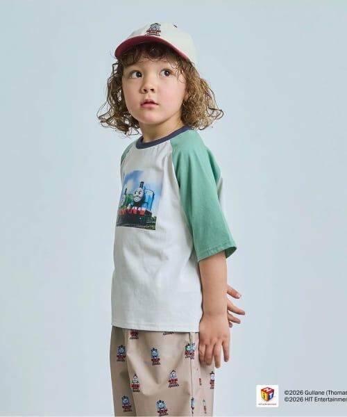 b・ROOM / ビールーム Tシャツ | 【きかんしゃトーマス】ラグラン半袖Tシャツ | 詳細15