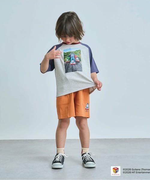 b・ROOM / ビールーム Tシャツ | 【きかんしゃトーマス】ラグラン半袖Tシャツ | 詳細19