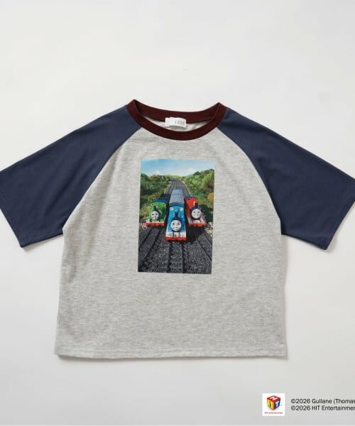 b・ROOM / ビールーム Tシャツ | 【きかんしゃトーマス】ラグラン半袖Tシャツ | 詳細2